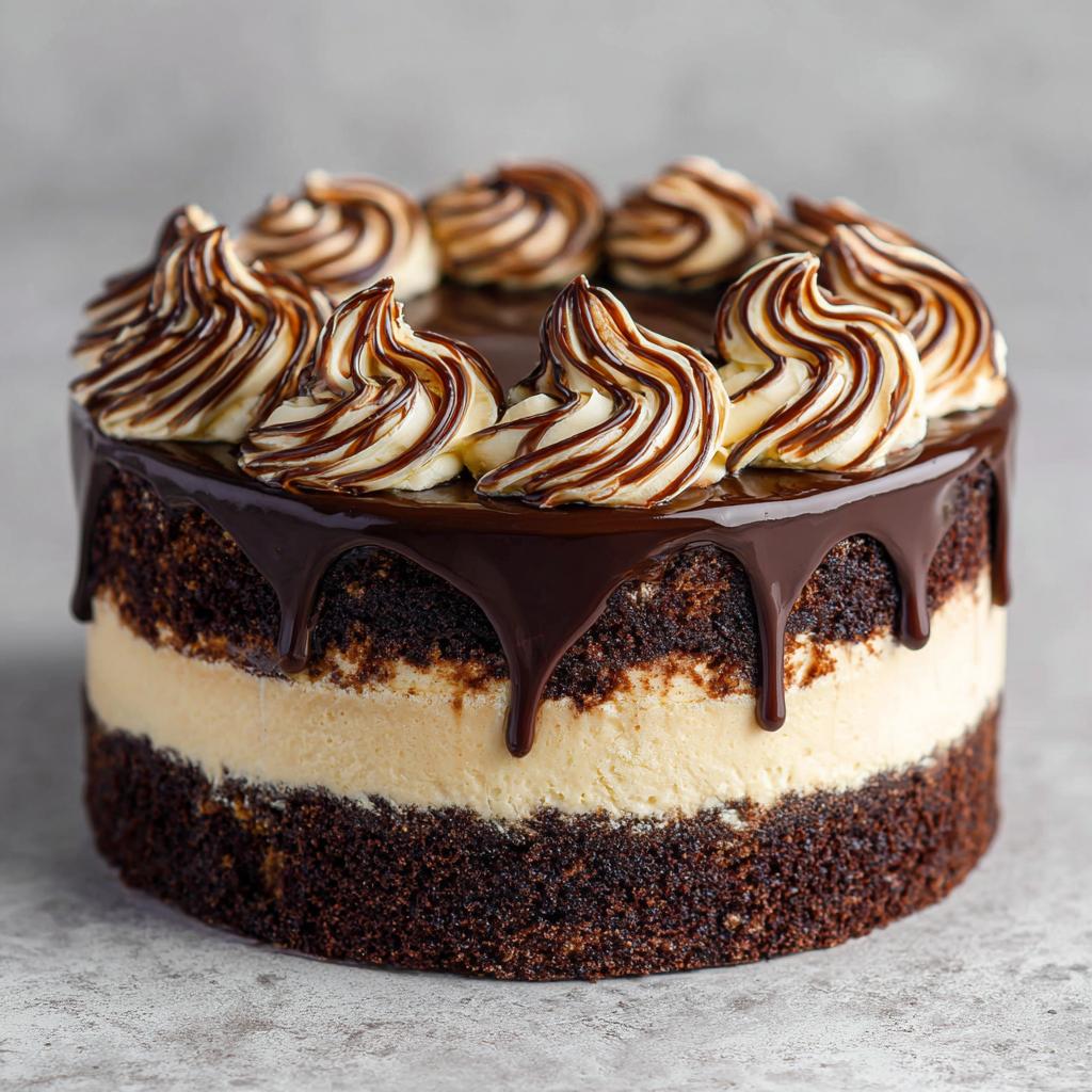 Czekoladowo-Kawowy Tort Śmietanowy - detail 1