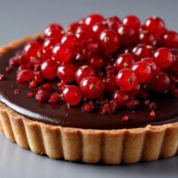 Tarta Czekoladowa z Czerwonymi Porzeczkami