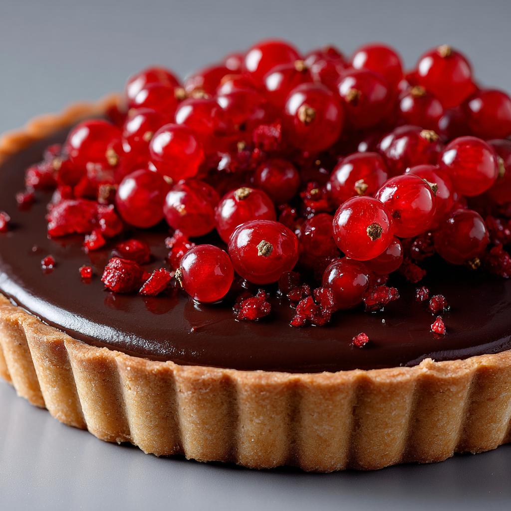 Tarta Czekoladowa z Czerwonymi Porzeczkami