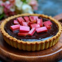 Tarta Czekoladowo-Rabarbarowa
