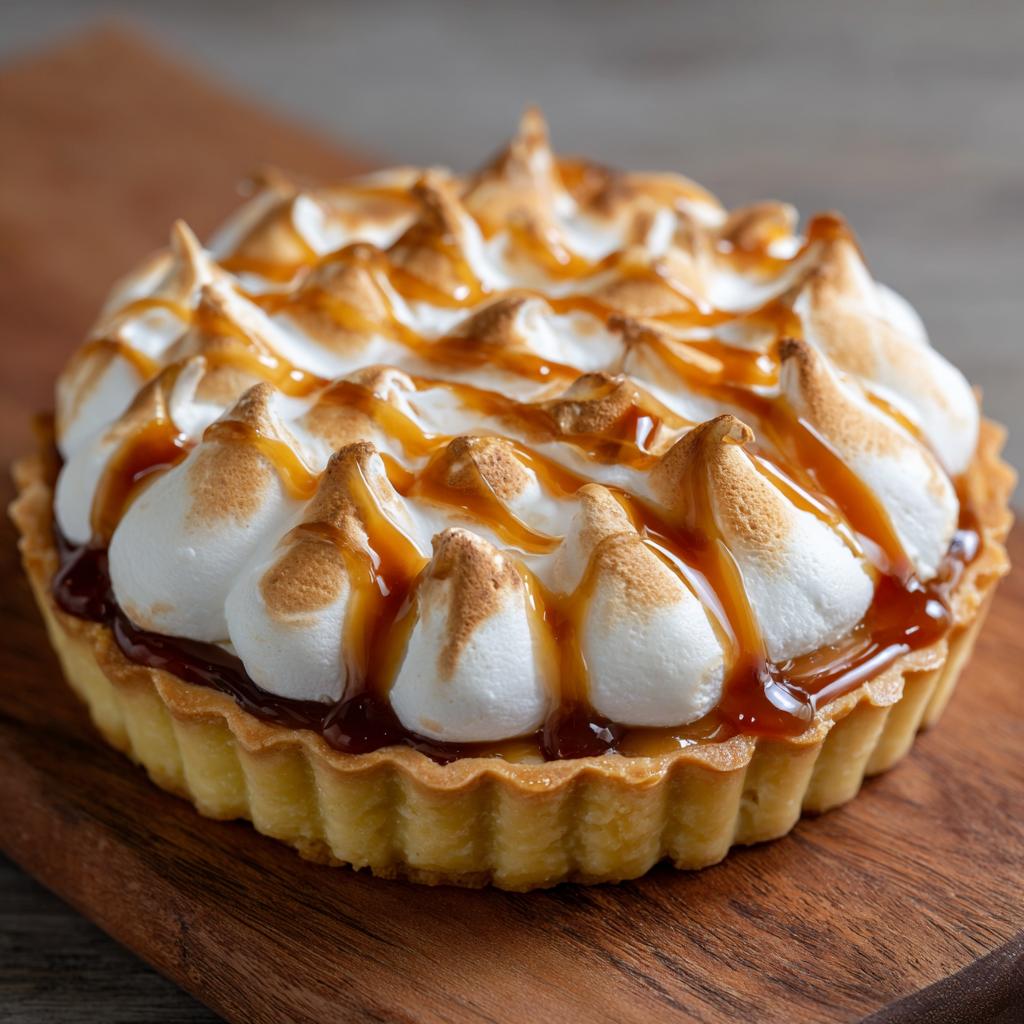 Tarta cytrynowa z bezą i sosem karmelowym - detail 1