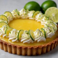 Tarta cytrynowa z kremem limonkowym