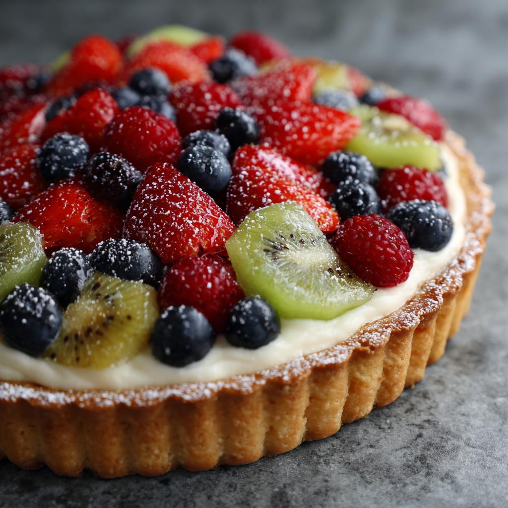 Tarta z Kremem Cynamonowym i Owocami