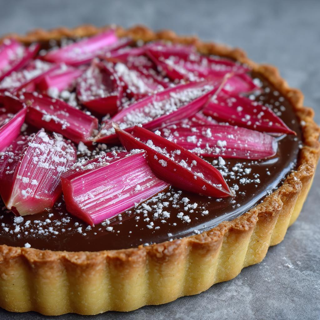 Tarta z Rabarbarem i Czekoladą - detail 1