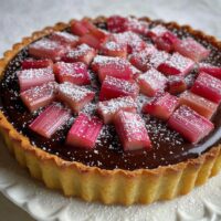 Tarta z Rabarbarem i Czekoladą