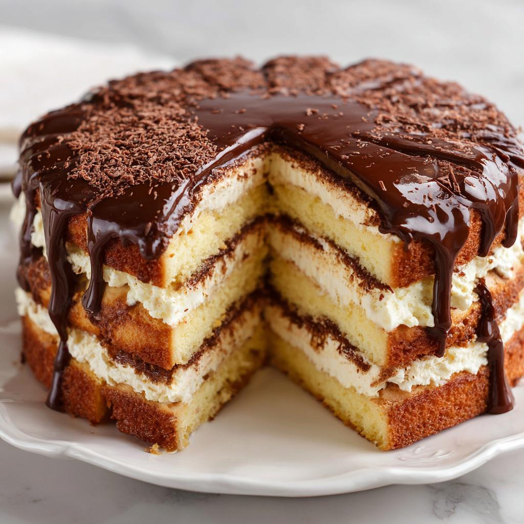 Tiramisu z polewą czekoladową - detail 1
