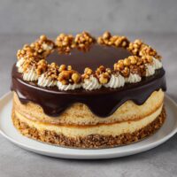 Tort Bakaliowy z Karmelizowanymi Orzechami