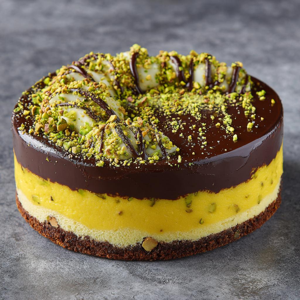 Tort Limonkowy z Czekoladą i Pistacjami - detail 1