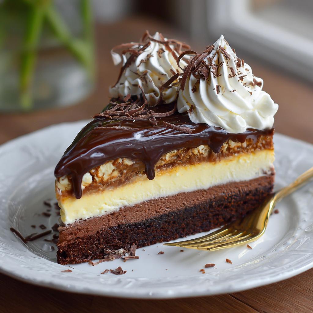 Tort Lody w Czekoladowym Biszkopcie