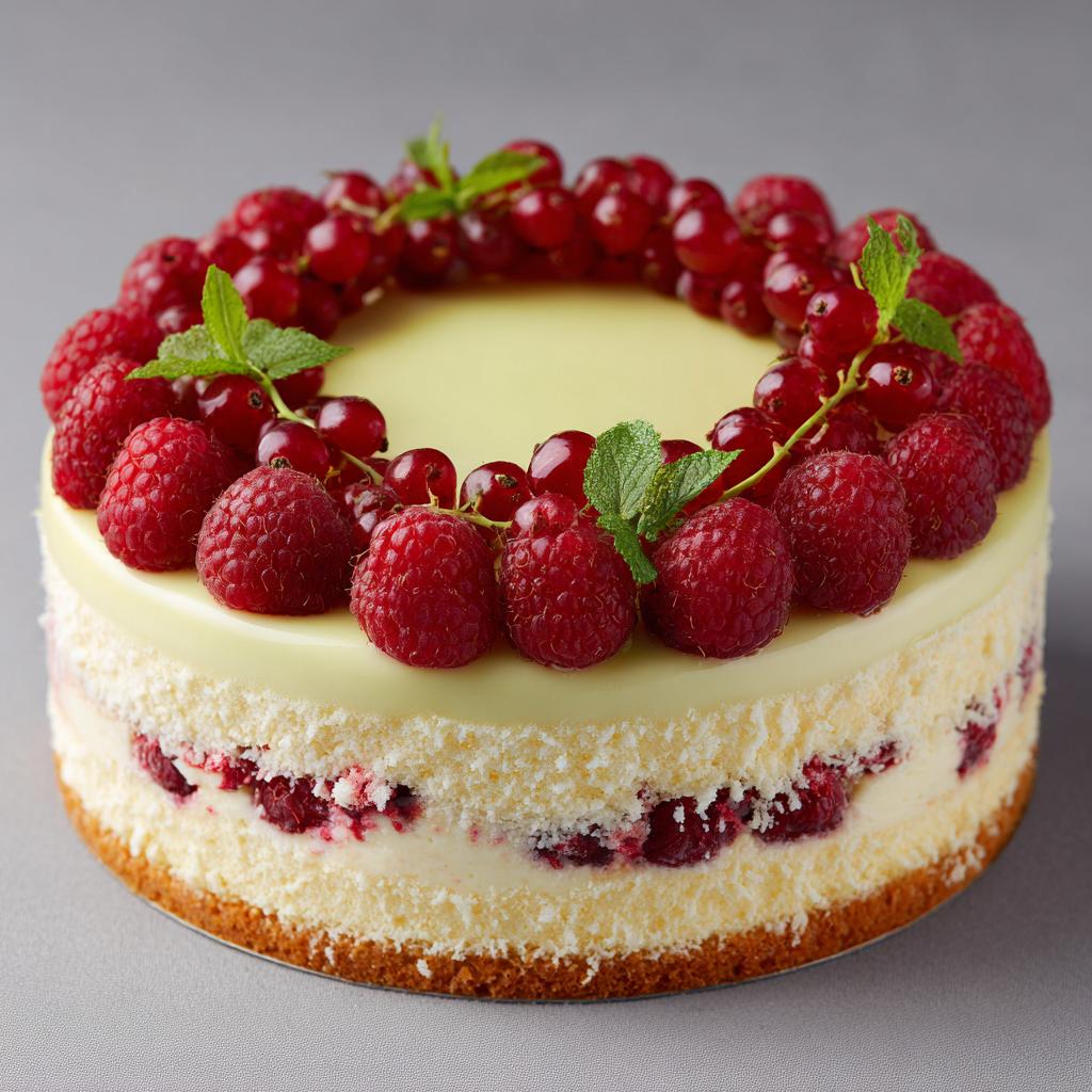 Tort Malinowy z Limonkowym Kremem - detail 1