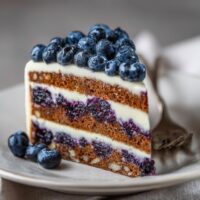 Tort Orzechowy Z Borówkami