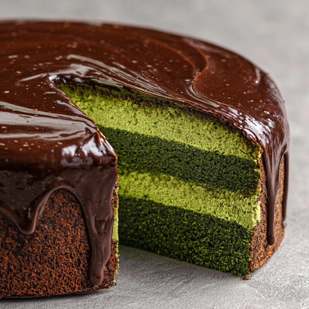 Tort Szpinakowy z Czekoladowym Ganache - detail 1