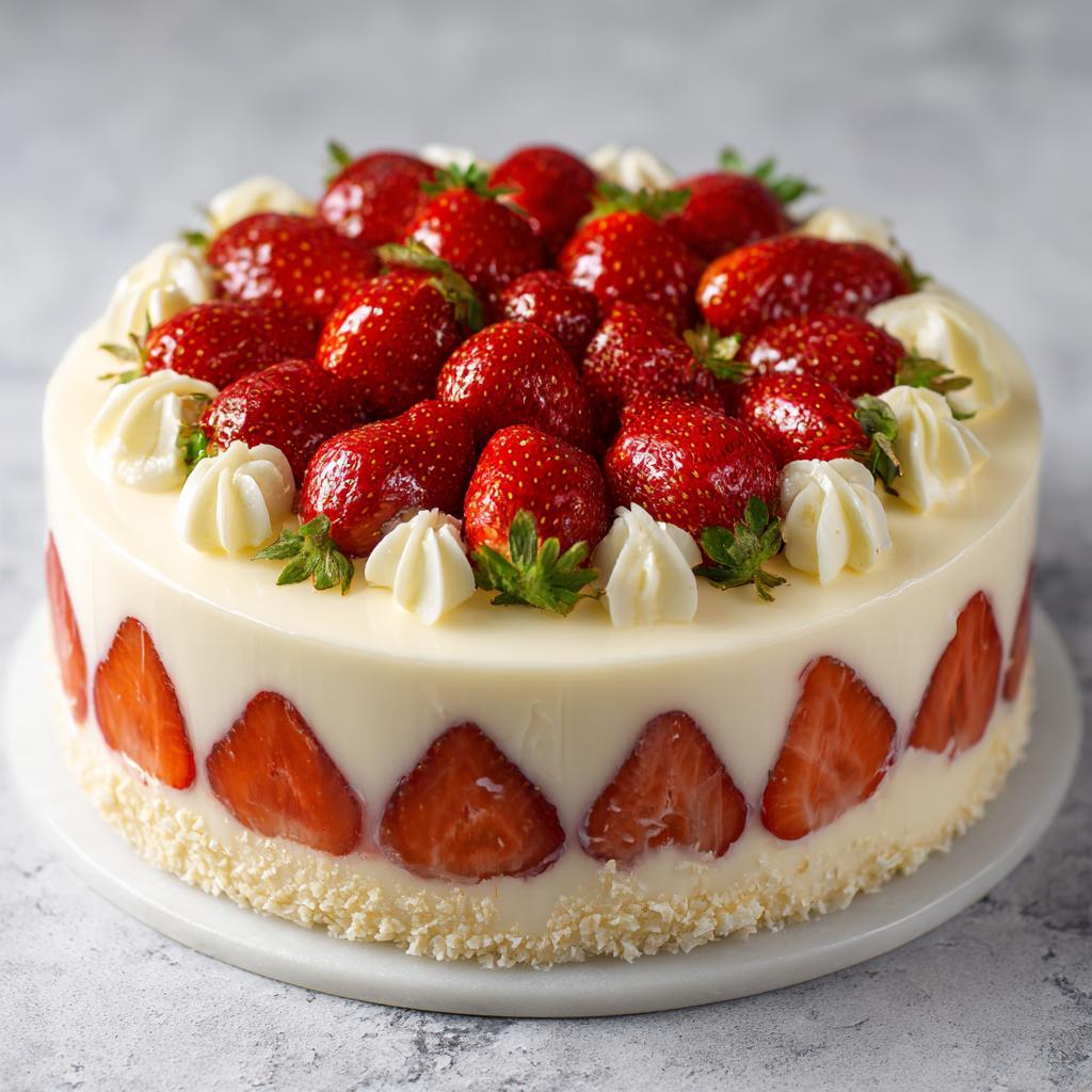 Tort Truskawkowy z Białą Czekoladą - detail 1
