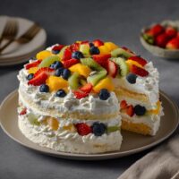 Tort Urodzinowy z Owocami Sezonowymi