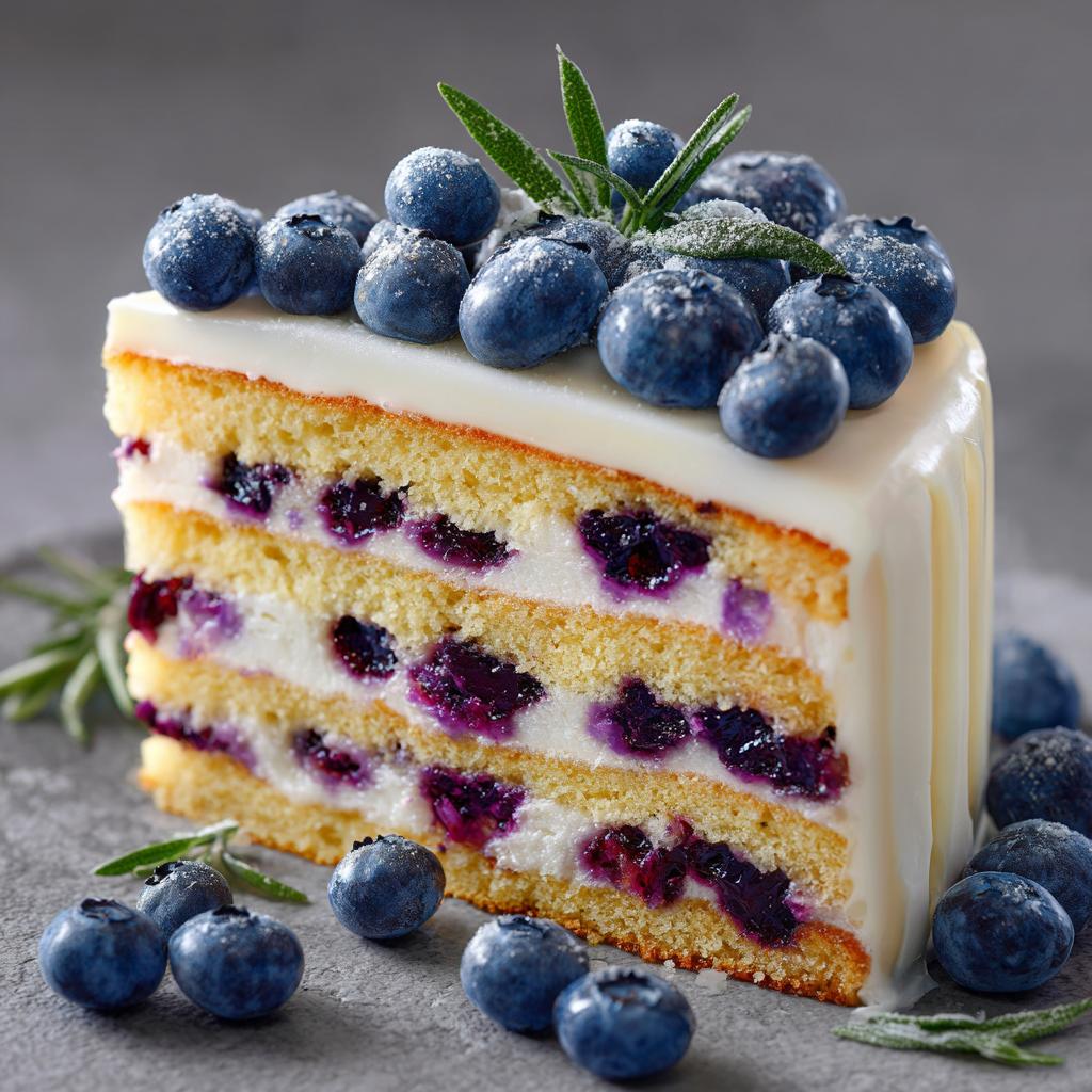 Tort z Borówkami i Białą Czekoladą - detail 1