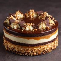 Tort z Kremem Orzechowo-Karmelowym