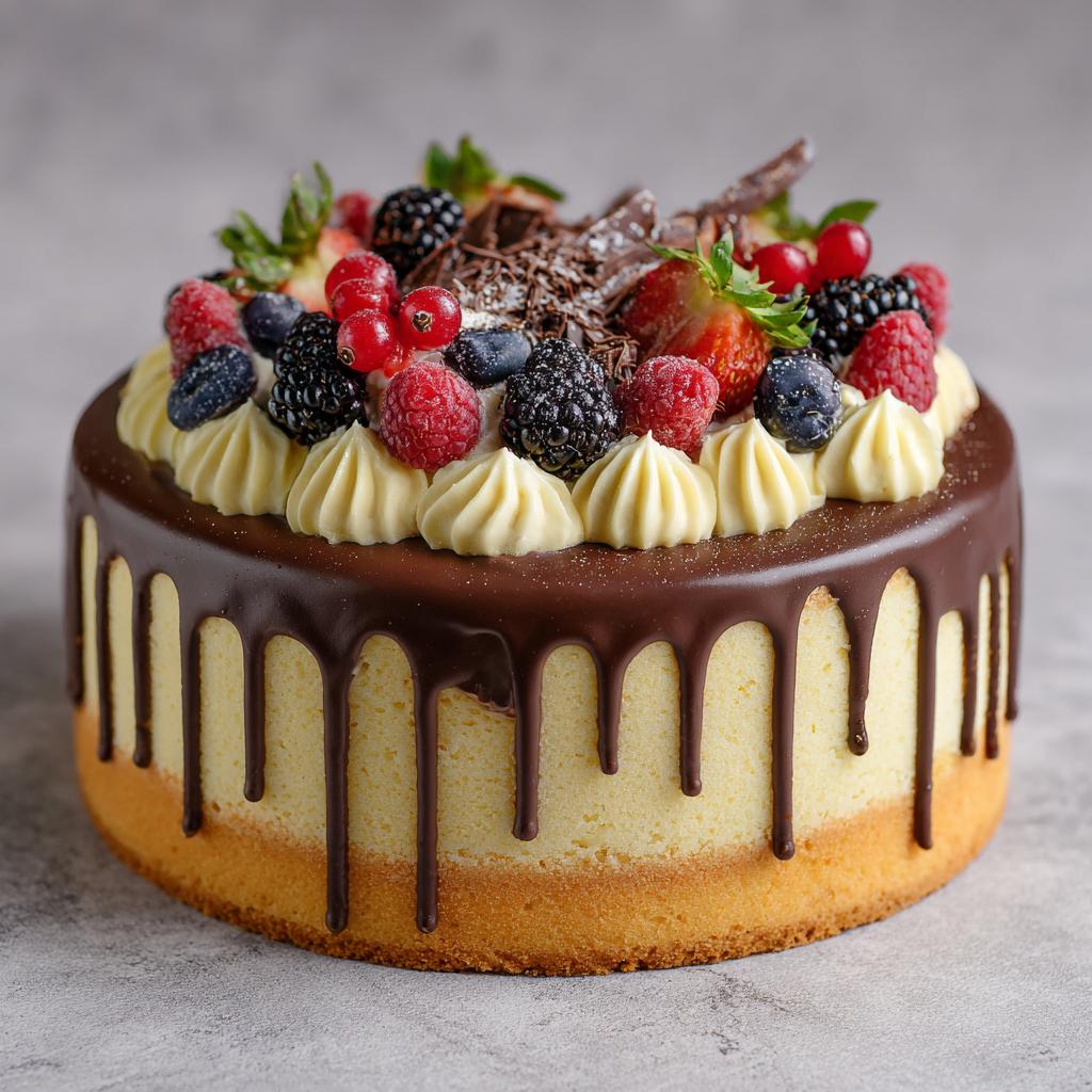 Tort z Masą Waniliową i Czekoladą - detail 1