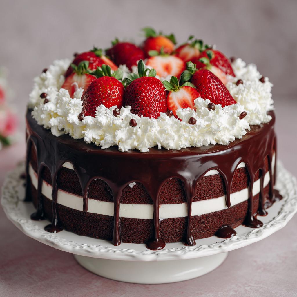 Tort z Truskawkami i Czekoladą - detail 1