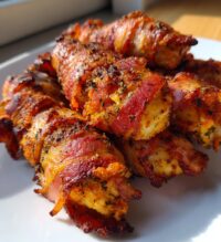 air fryer bacon wrapped chicken tenders recipe a must try