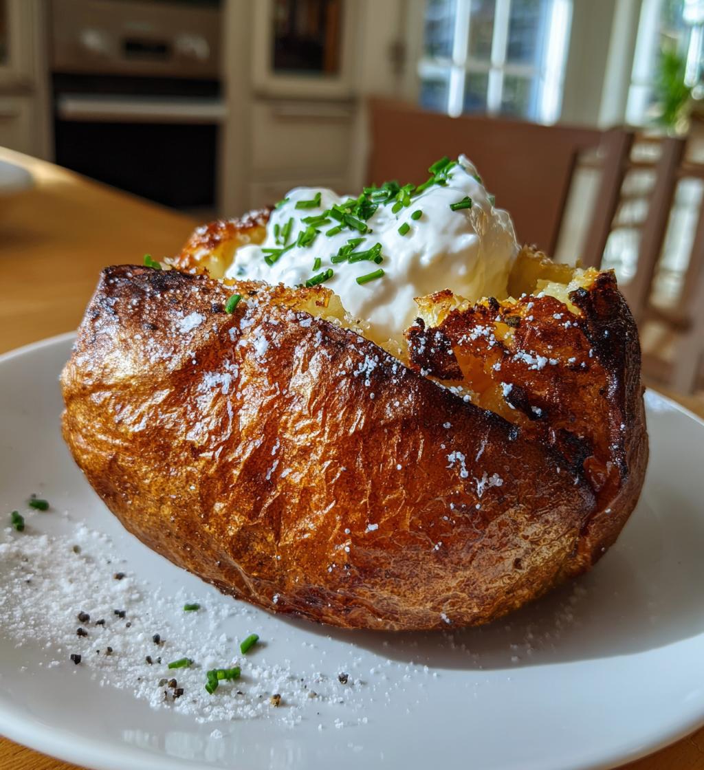 air fryer baked potato is a delicious side dish - detail 1