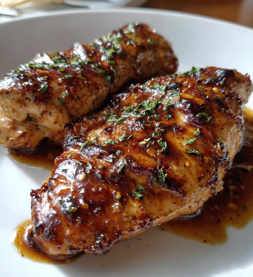 air fryer balsamic glazed chicken fillet recipe - detail 1