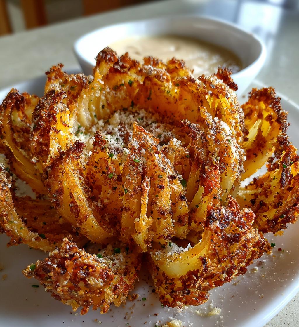 air fryer blooming onion recipe crispy easy