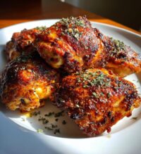 air fryer chicken thighs cooked to perfection today