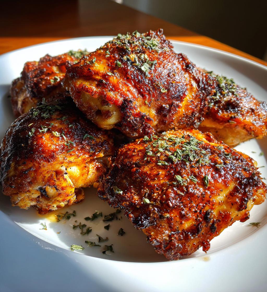air fryer chicken thighs cooked to perfection today