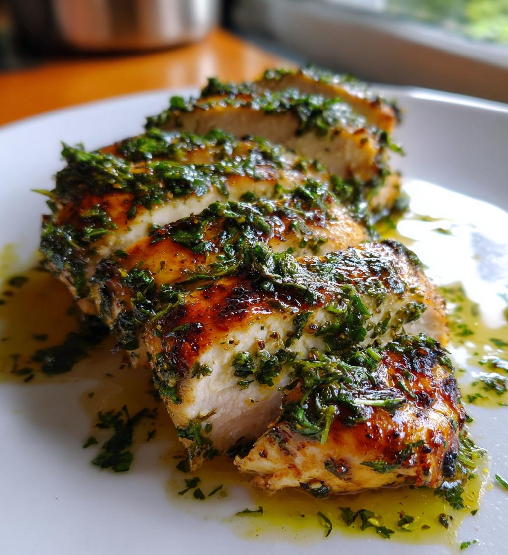 air fryer chimichurri chicken fillet