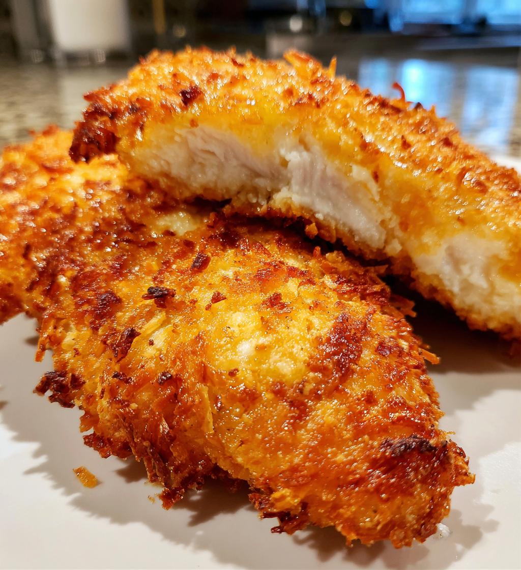 air fryer coconut crusted chicken fillet recipe