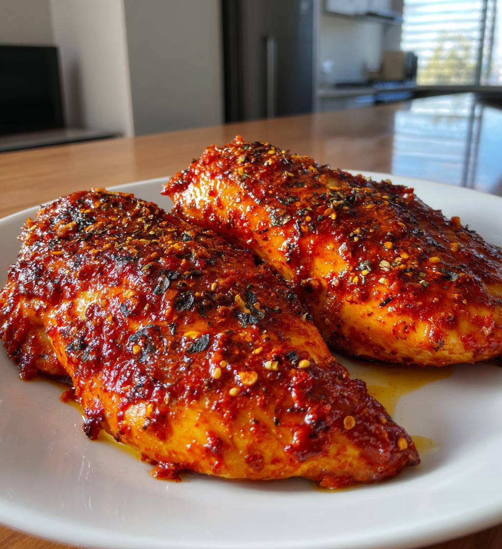 air fryer harissa chicken fillet recipe - detail 1