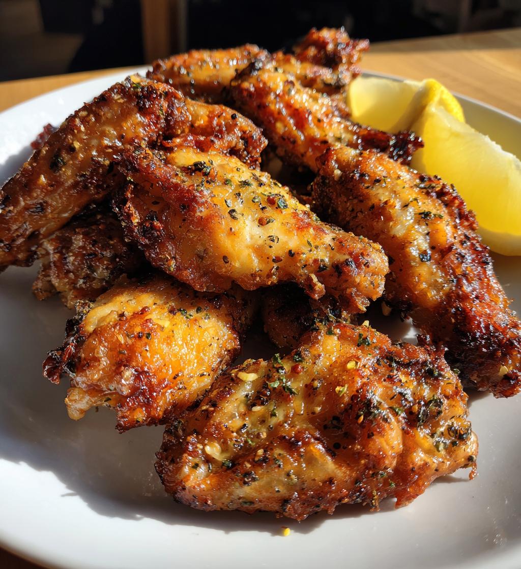 air fryer lemon pepper wings recipe - detail 1