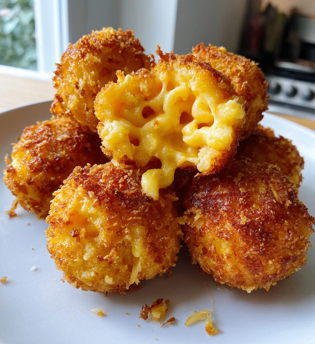 air fryer mac and cheese balls recipe - detail 1
