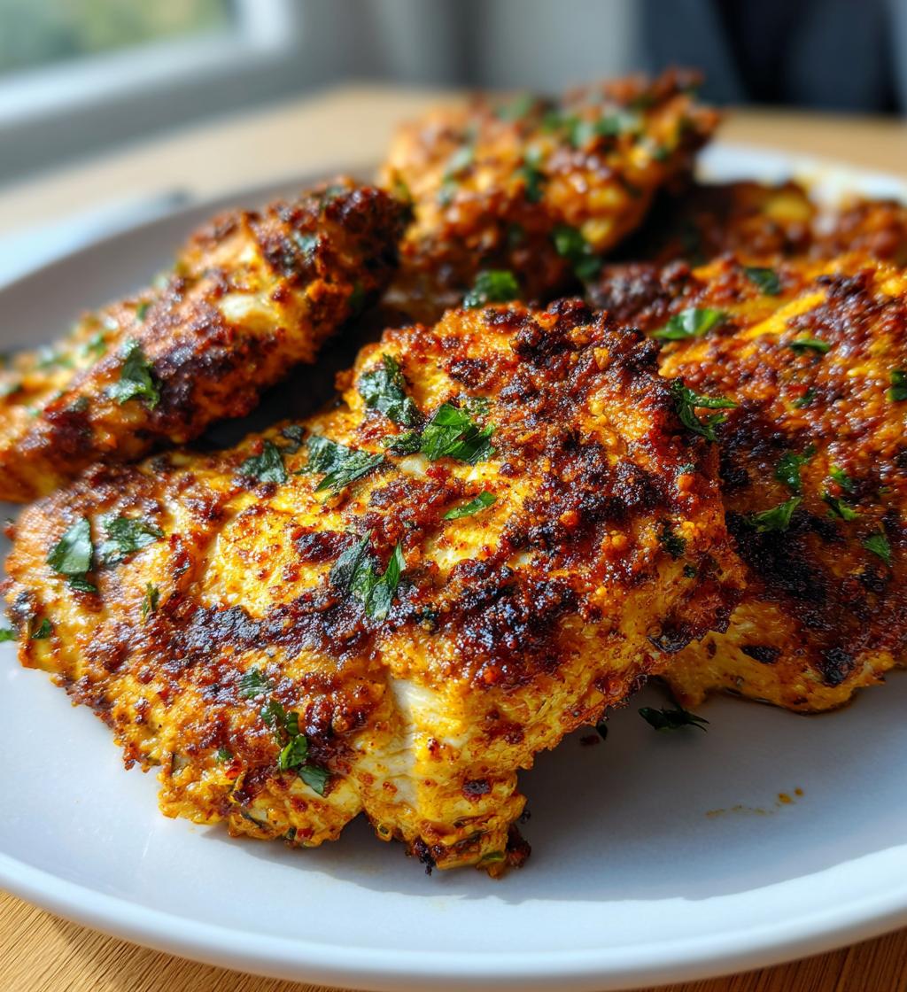air fryer moroccan spiced chicken fillet recipe - detail 1