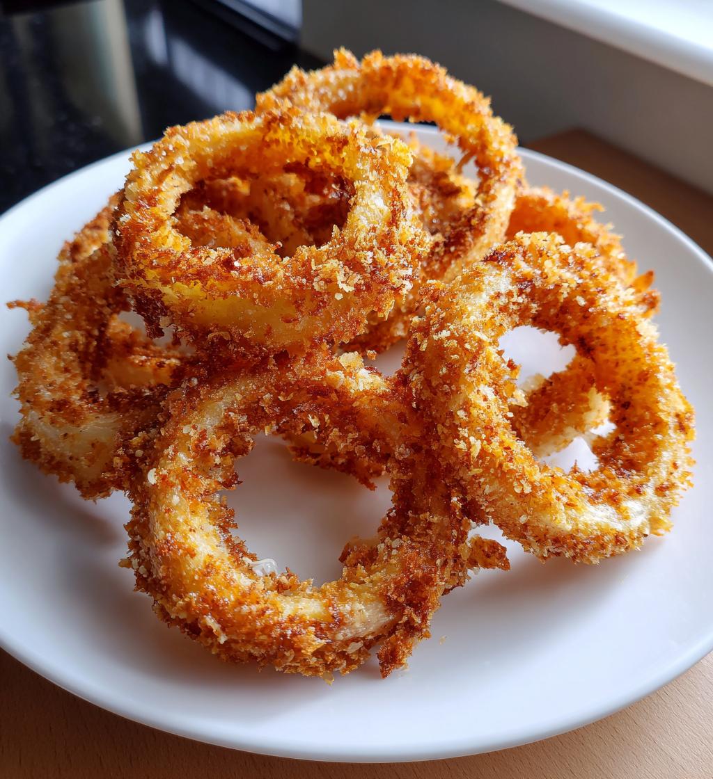 air fryer onion rings crispy delicious recipe