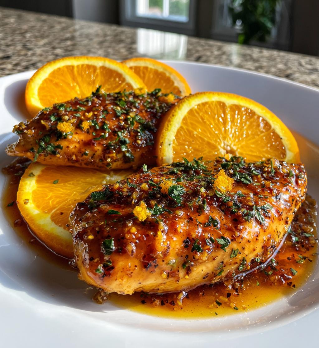 air fryer orange glazed chicken fillet recipe - detail 1