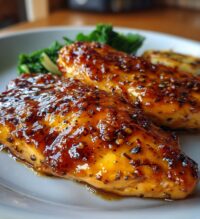 air fryer peach glazed chicken fillet recipe