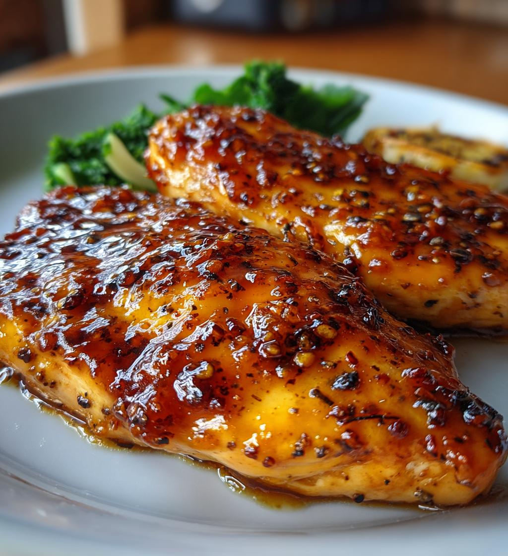 air fryer peach glazed chicken fillet recipe