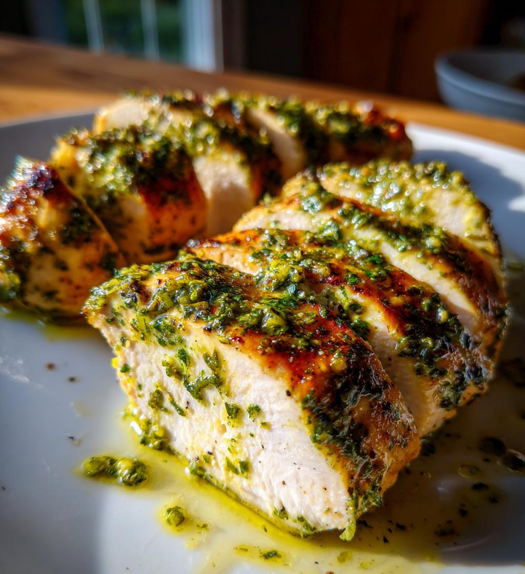 air fryer pesto chicken breast recipe - detail 1
