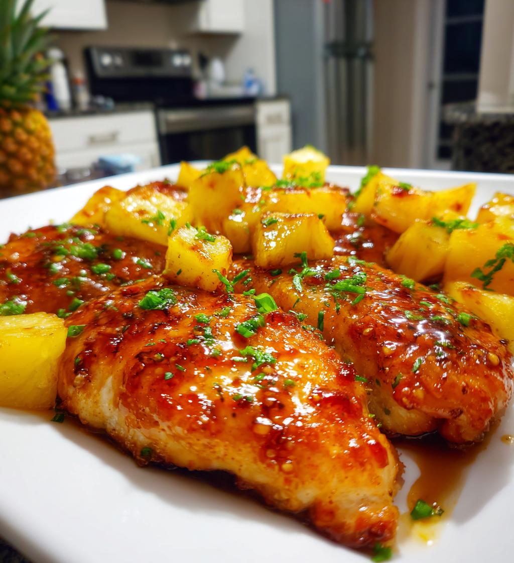 air fryer pineapple teriyaki chicken fillet recipe