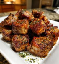 air fryer pork chop bites are a delicious treat
