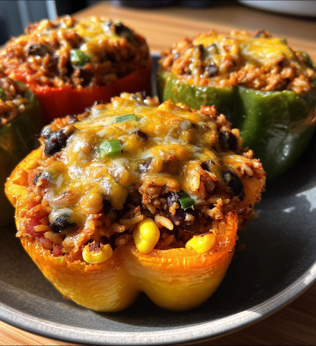 air fryer stuffed bell peppers a delicious family favorite - detail 1