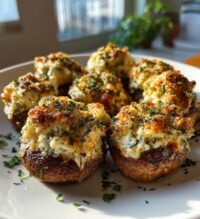 air fryer stuffed mushrooms recipe