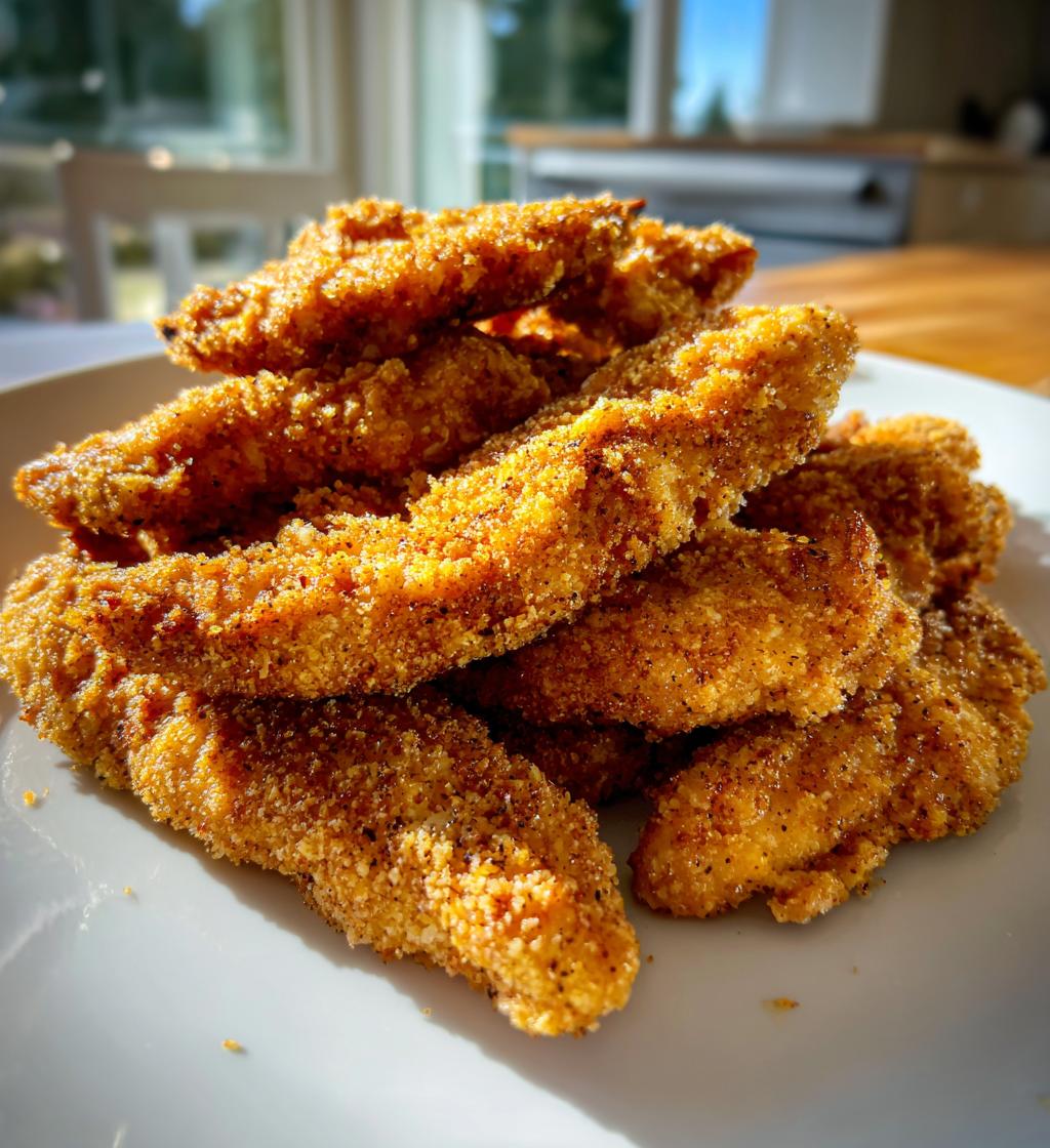 almond flour coated air fryer chicken tenders delight - detail 1