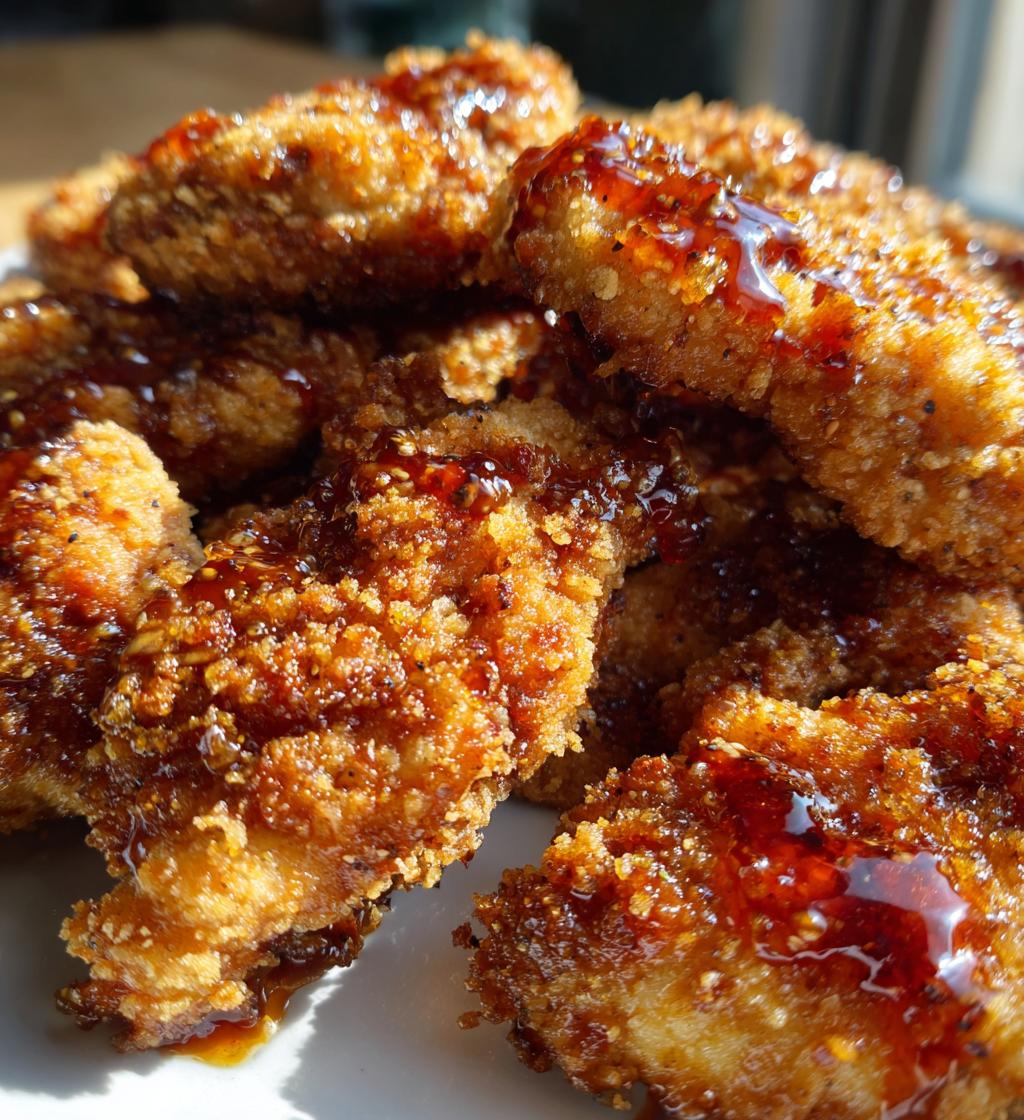 baked crunchy hot honey chicken is a must try dish - detail 1