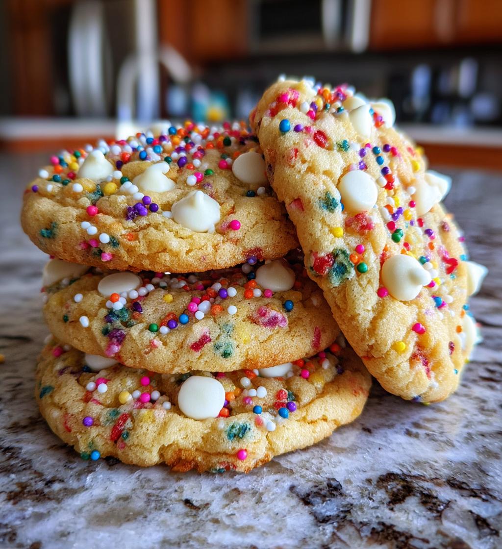 birthday cake cookies are a delightful treat