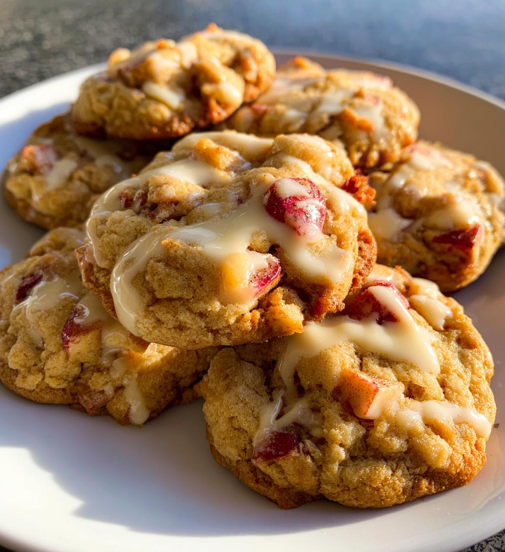candy apple cookies with shadow milk are delicious - detail 1