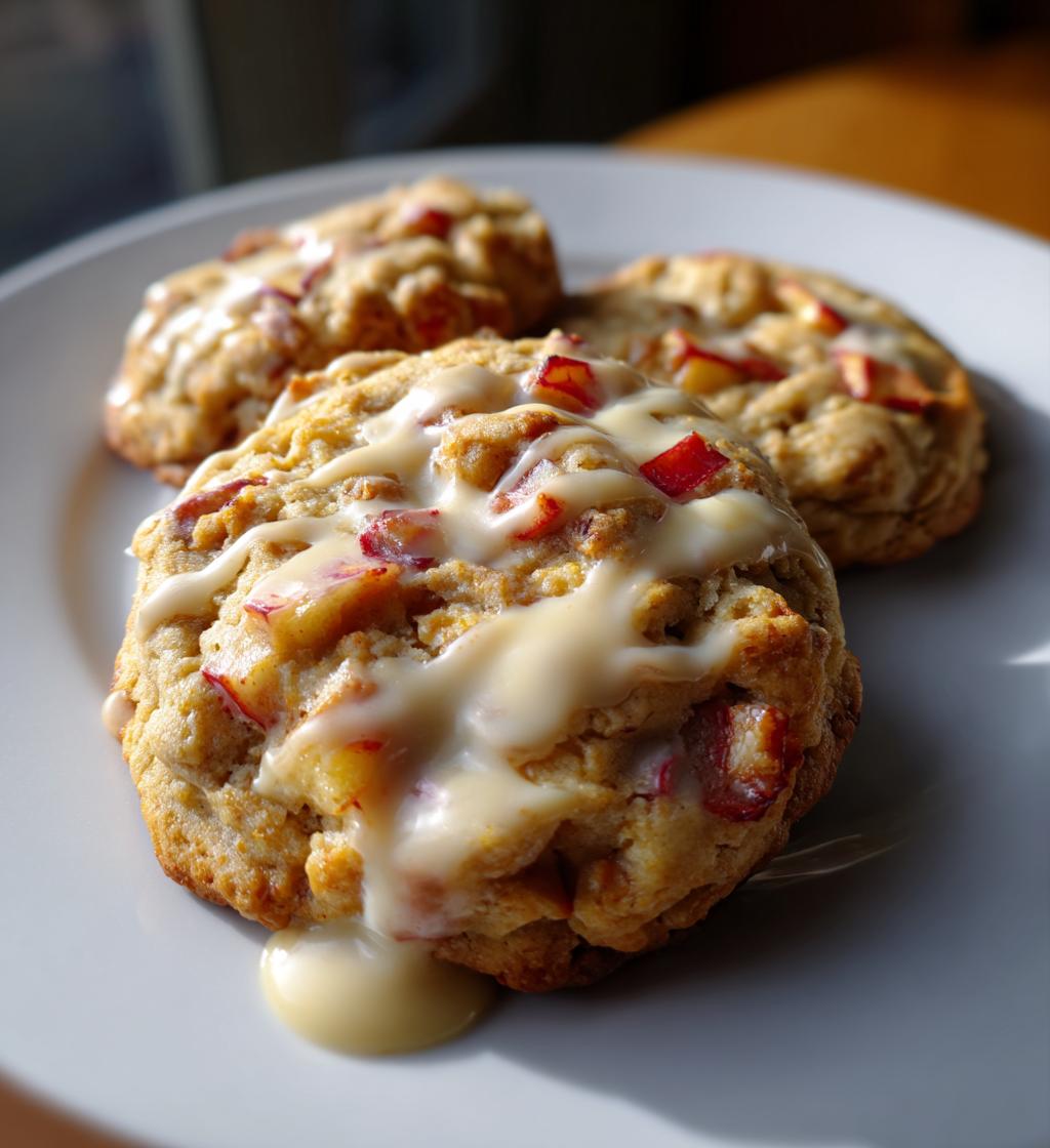 candy apple cookies with shadow milk are delicious