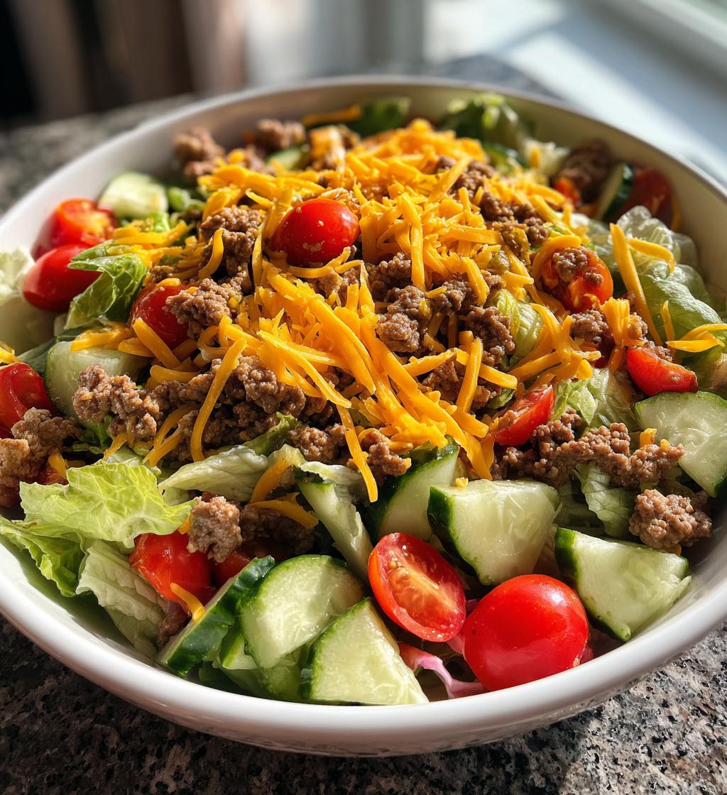 cheeseburger salad recipe