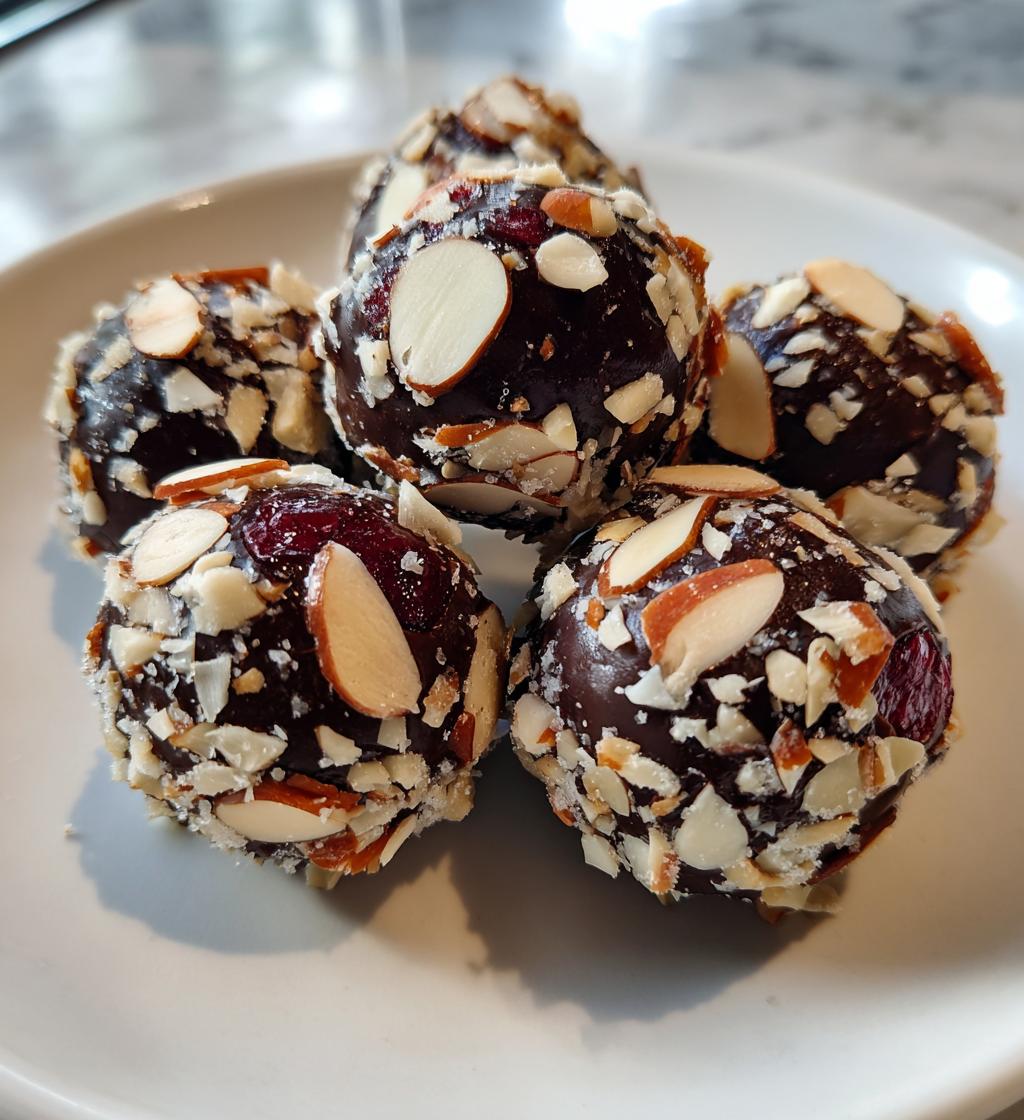 cherry almond truffles recipe - detail 1